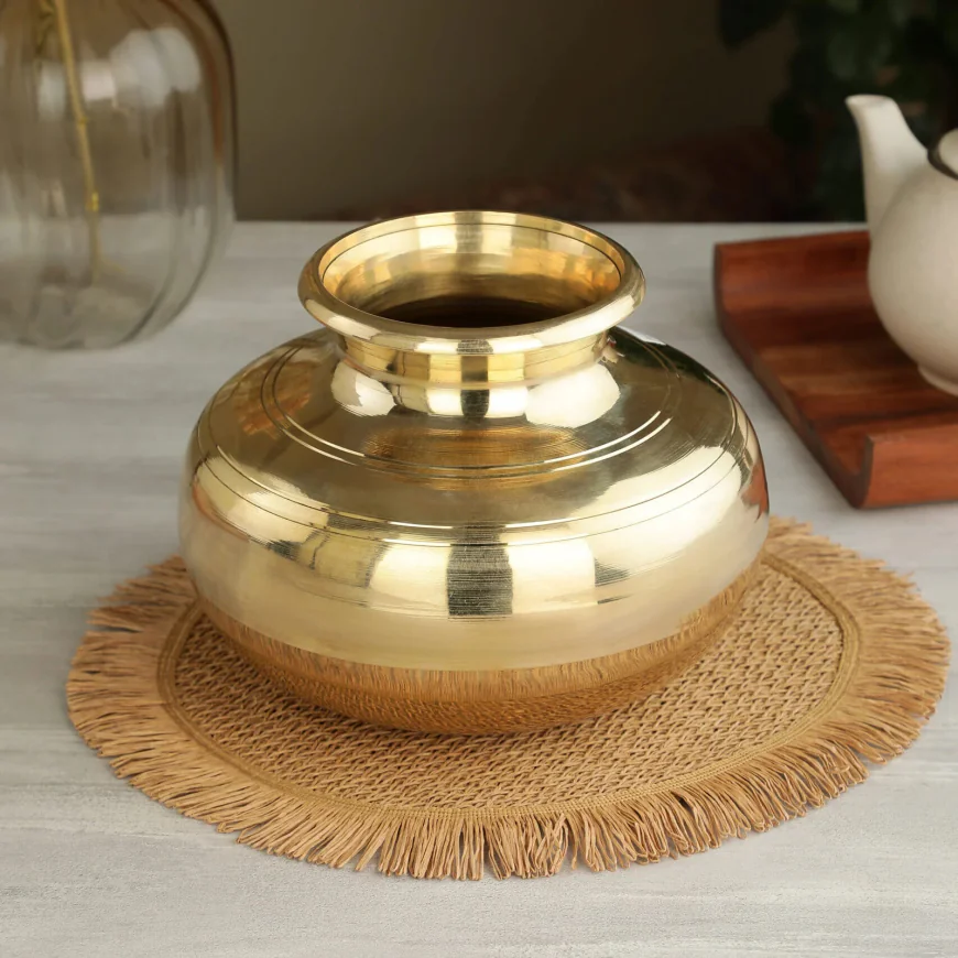 Pure Brass Cooking Handi – Traditional Brass Cook Pot Collection | Atya Luxury
