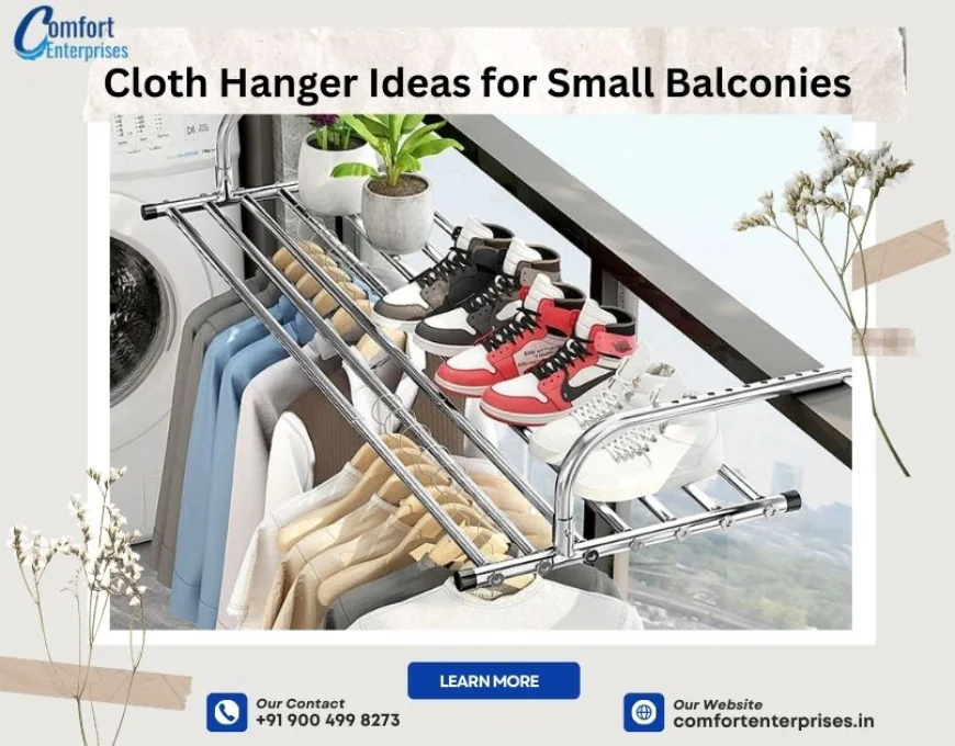 Cloth Hanger Ideas for Small Balconies 
