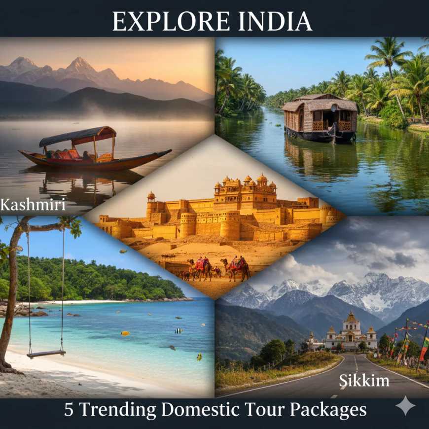 Explore India: 5 Trending Domestic Tour Packages from Kolkata for Your Next Holiday