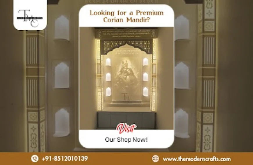 Corian Mandir – A Perfect Blend of Devotion, Design, and Durability