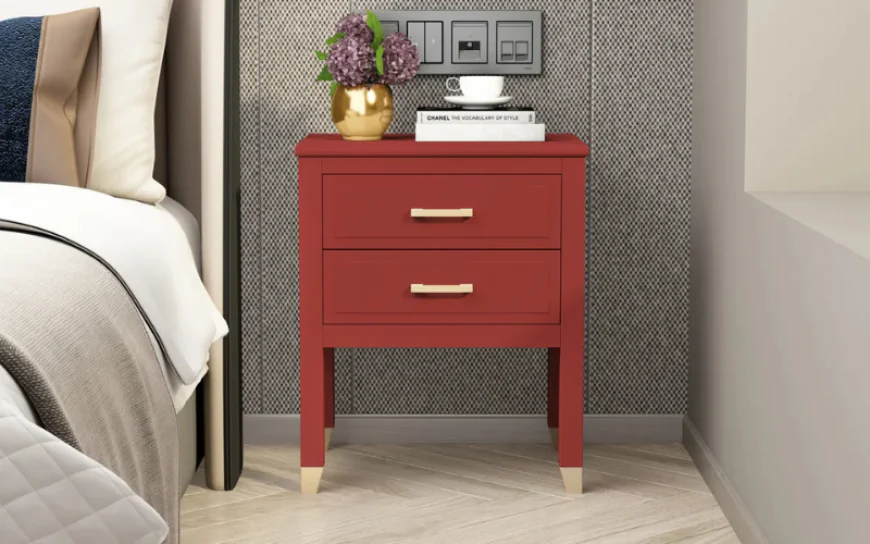 Top 5 Red Bedside Tables with Drawers for Modern Interiors