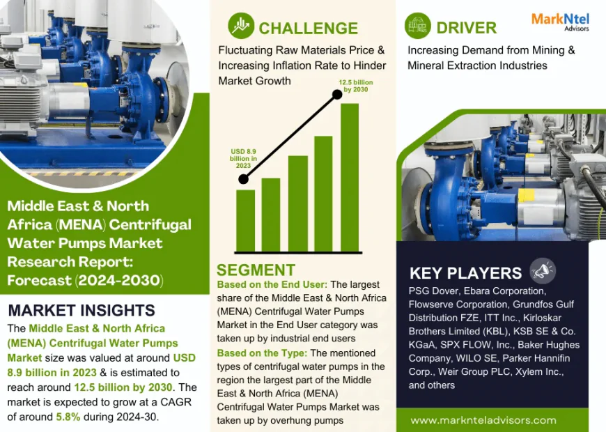 Middle East & North Africa (MENA) Centrifugal Water Pumps Market Future Business Opportunities 2024-2030 | MarkNtel
