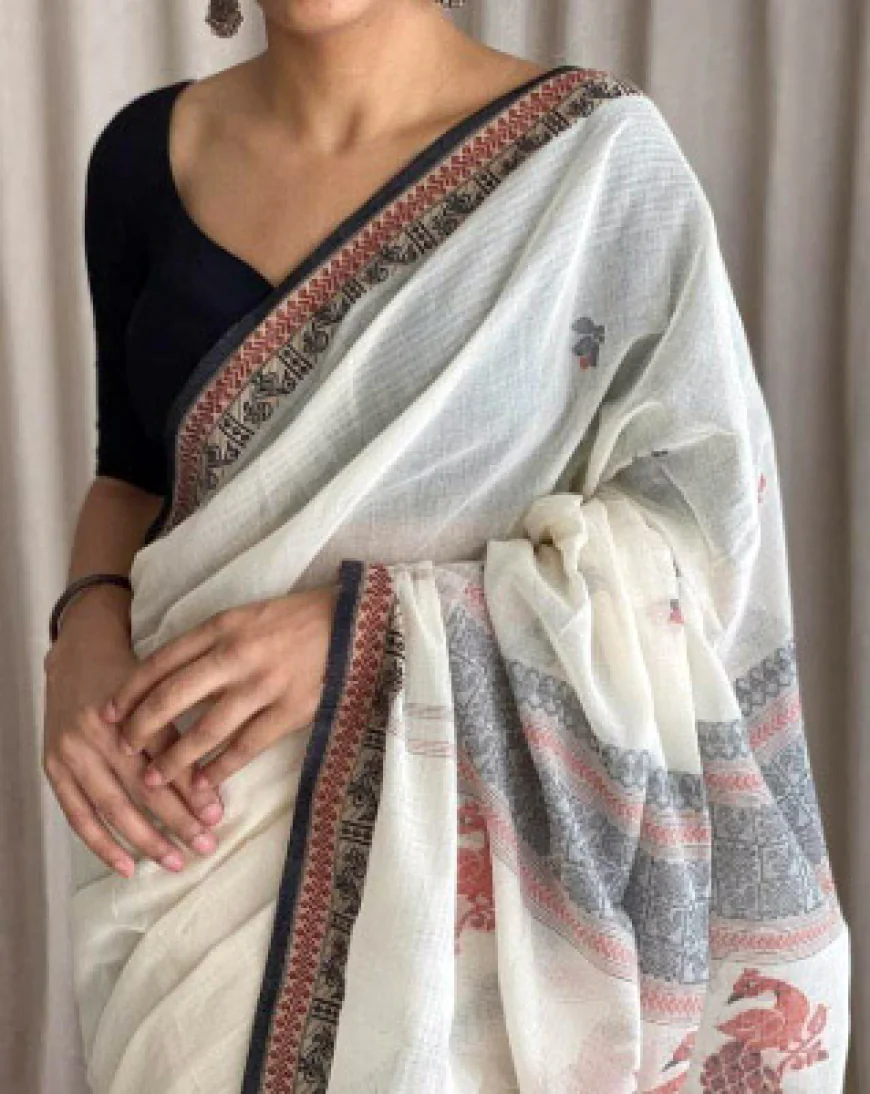 Gulbhahar Khadi Saree: The Eternal Thread of Liberation, Simplicity, and Eco-Fashion