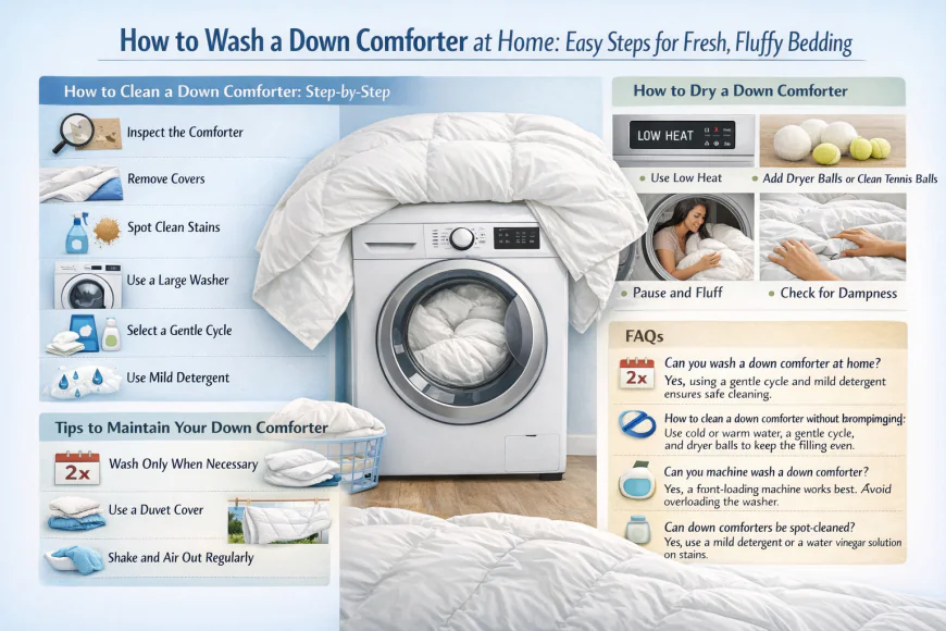 How to Wash a Down Comforter at Home: Easy Steps for Fresh, Fluffy Bedding