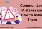 Common Java Mistakes and How to Avoid Them