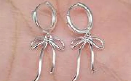 Premium pure silver drop earrings