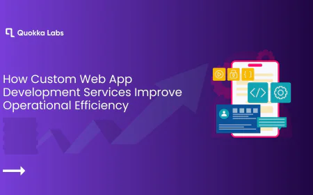 How Custom Web App Development Services Improve Operational Efficiency