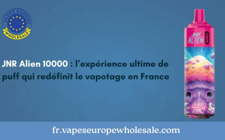 JNR Alien 10000 : l’expérience ultime de puff qui redéfinit le vapotage en France