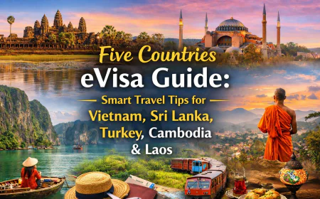 Five Countries eVisa Guide: Smart Travel Tips for Vietnam, Sri Lanka, Turkey, Cambodia & Laos
