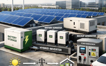 Hybrid Solar Power System for Commercial Buildings | Smart Energy
