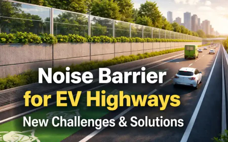 Noise Barriers for EV Highways: Emerging Challenges and Practical Solutions