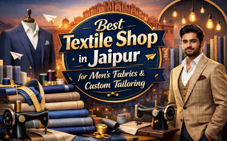 Best Textile Shop in Jaipur for Men’s Fabrics & Custom Tailoring