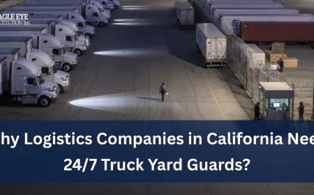 Why Logistics Companies in California Need 24/7 Truck Yard Guards