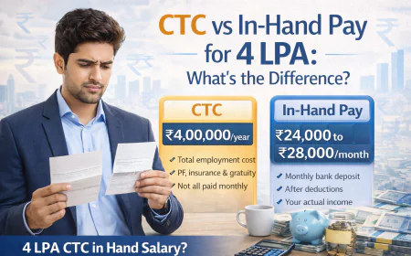 CTC vs In-Hand Pay for 4 LPA: What’s the Difference?