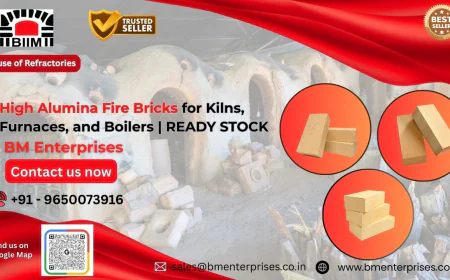 High Alumina Fire Bricks for Kilns, Furnaces, and Boilers | Ready Stock