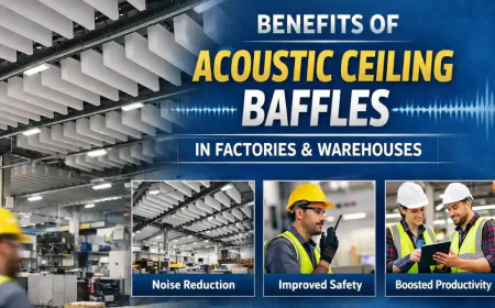Benefits of Acoustic Ceiling Baffles in Factories and Warehouses