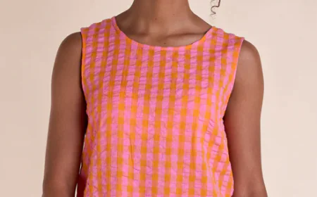 Elevate Your Wardrobe with the Textured Check Vest Top