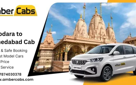 How to Book the Best Vadodara to Ahmedabad Cab Online?