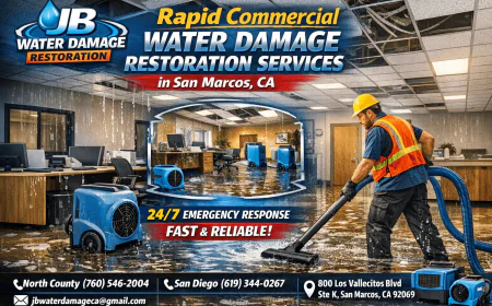 Rapid Commercial Water Damage Restoration Services in San Marcos CA