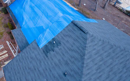 Tarping a Roof Without Causing Further Damage