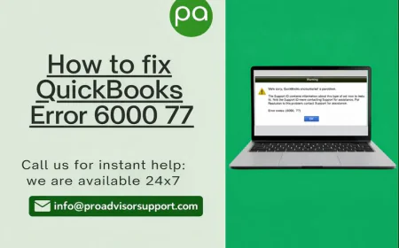 QuickBooks Company File Error 6000 77: Reasons and Solutions