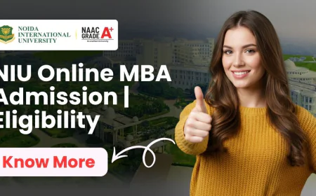 NIU Online MBA Admission 2026 | Eligibility & Fees