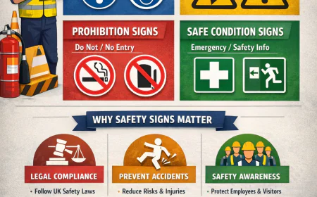 UK Workplace Safety Signs Explained: Legal Meanings, Types & Business Importance
