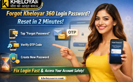 Forgot Kheloyar 360 Login Password? Reset in 2 Minutes