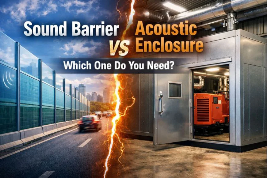 Sound Barrier vs Acoustic Enclosure – Choosing the Right Noise Control Solution