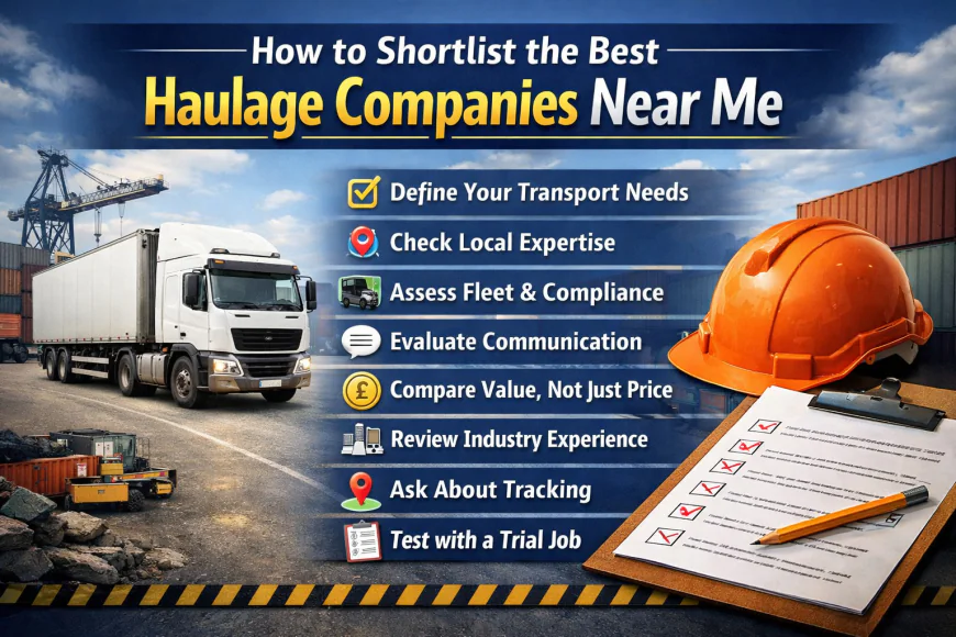 How to Shortlist the Best Haulage Companies Near Me
