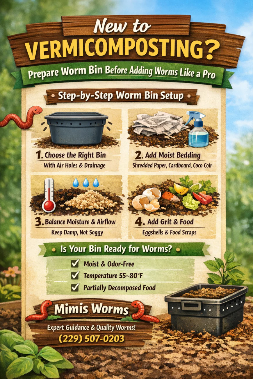 New to Vermicomposting? Prepare Worm Bin Before Adding Worms Like a Pro
