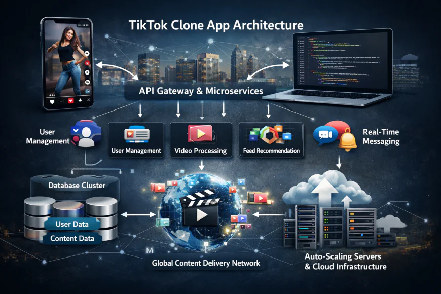 TikTok Clone App Architecture Explained: How to Build for Millions of Users