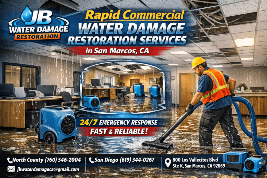Rapid Commercial Water Damage Restoration Services in San Marcos CA