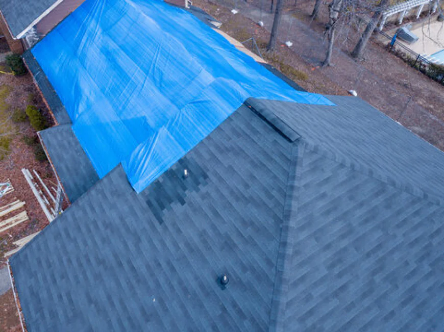 Tarping a Roof Without Causing Further Damage