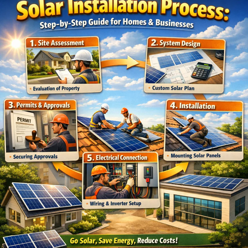 Solar Installation Process: Step-by-Step Guide for Homes & Businesses