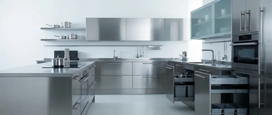 Stainless Steel Modular Kitchens | Durable, Hygienic & Modern Kitchen Designs