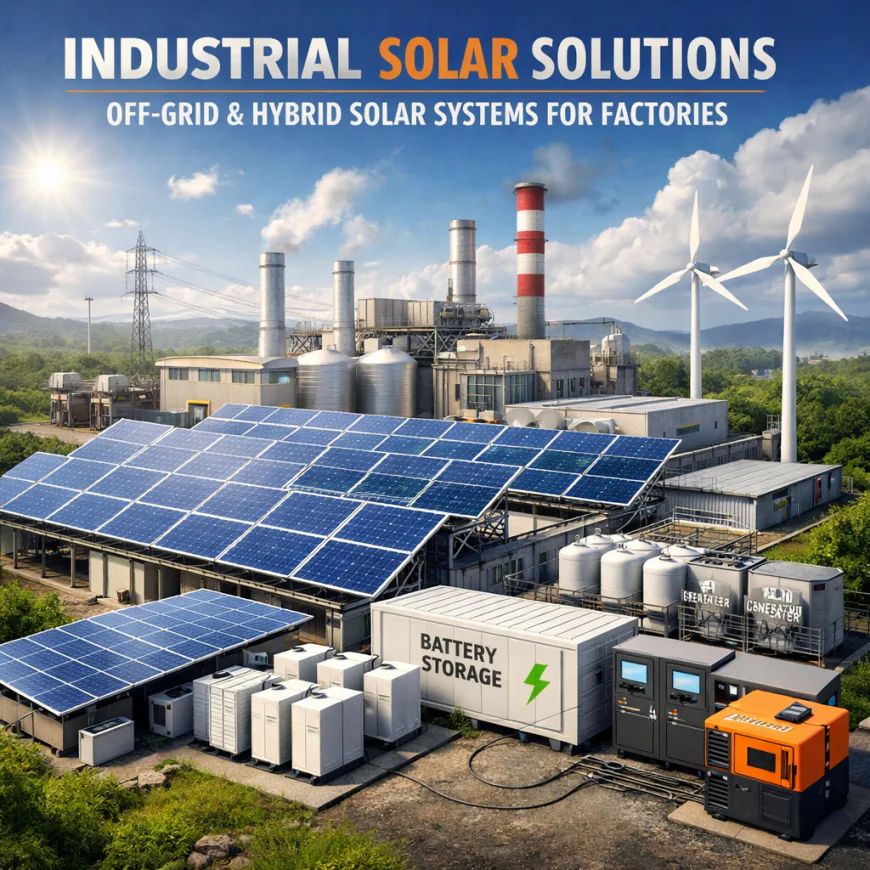 Industrial Solar Solutions: Off-Grid & Hybrid Solar Systems for Factories