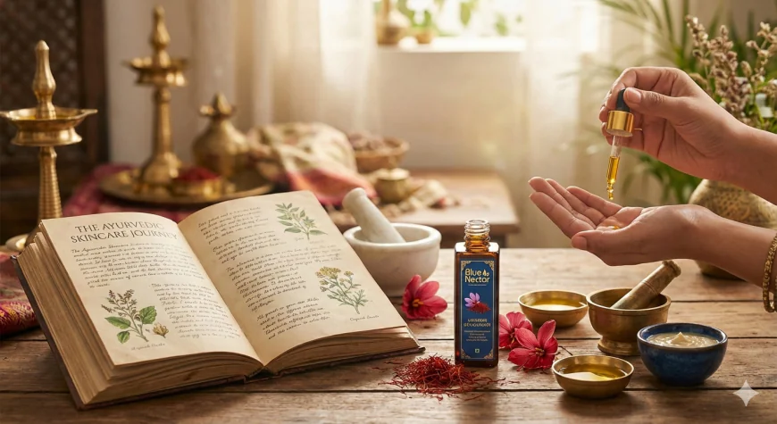 The Ayurvedic Skincare Journey: Discovering Blue Nectar's Saffron-Infused Magic
