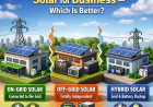 On-Grid vs Off-Grid vs Hybrid Solar for Business – Which Is Better?