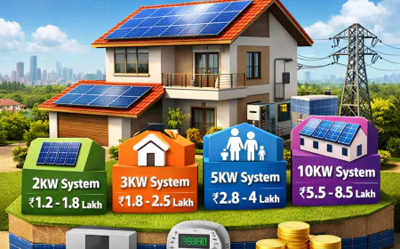 On-Grid Solar Panel Installation Cost for Homes in India