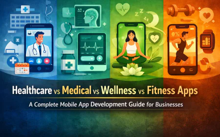 Healthcare vs Medical vs Wellness vs Fitness Apps: A Complete Mobile App Development Guide for Businesses