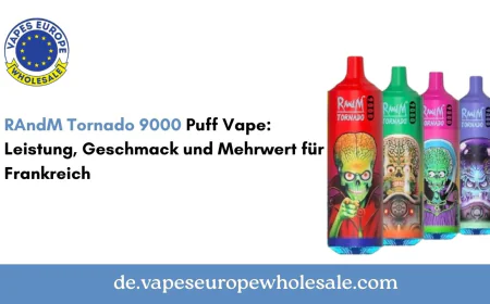 RAndM Tornado 9000 Puff Vape: Leistung, Geschmack und Mehrwert für Frankreich