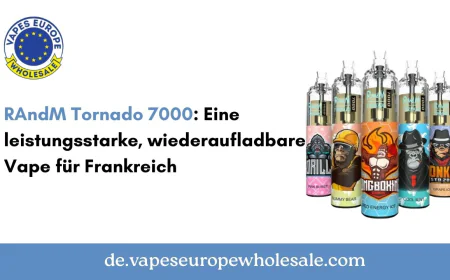 RAndM Tornado 7000: Eine leistungsstarke, wiederaufladbare Vape für Frankreich