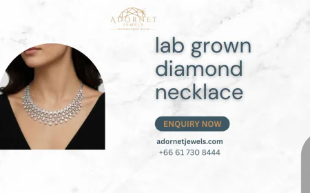 Lab Grown Diamond Necklace by Adornet Jewels