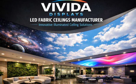 LED Fabric Ceilings Manufacturer – Innovative Illuminated Ceiling Solutions by Vivida Displays