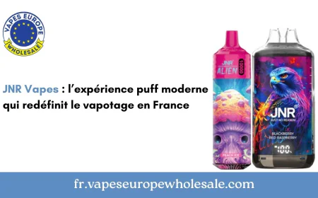 JNR Vapes : l’expérience puff moderne qui redéfinit le vapotage en France