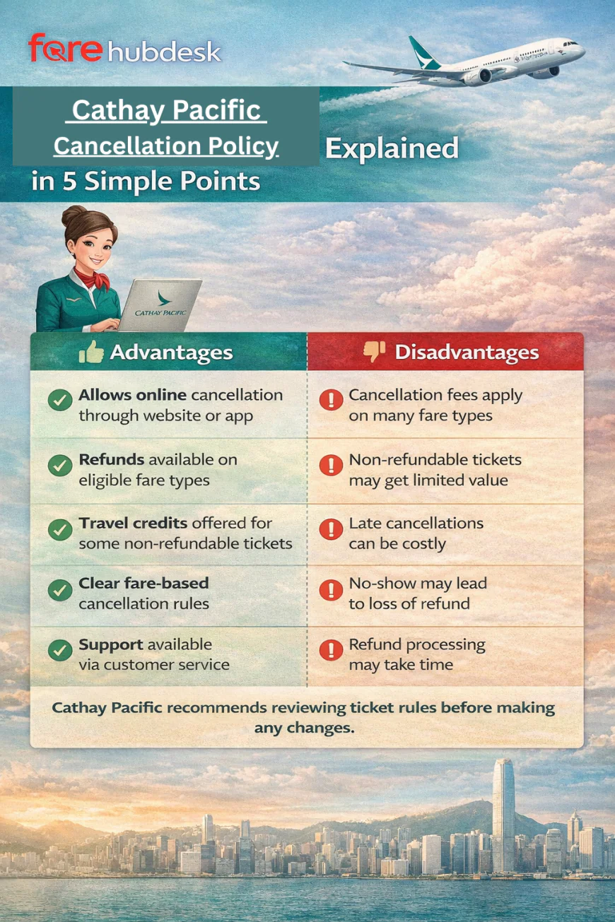 Cathay Pacific Cancellation Policy Explained in 5 Simple Points