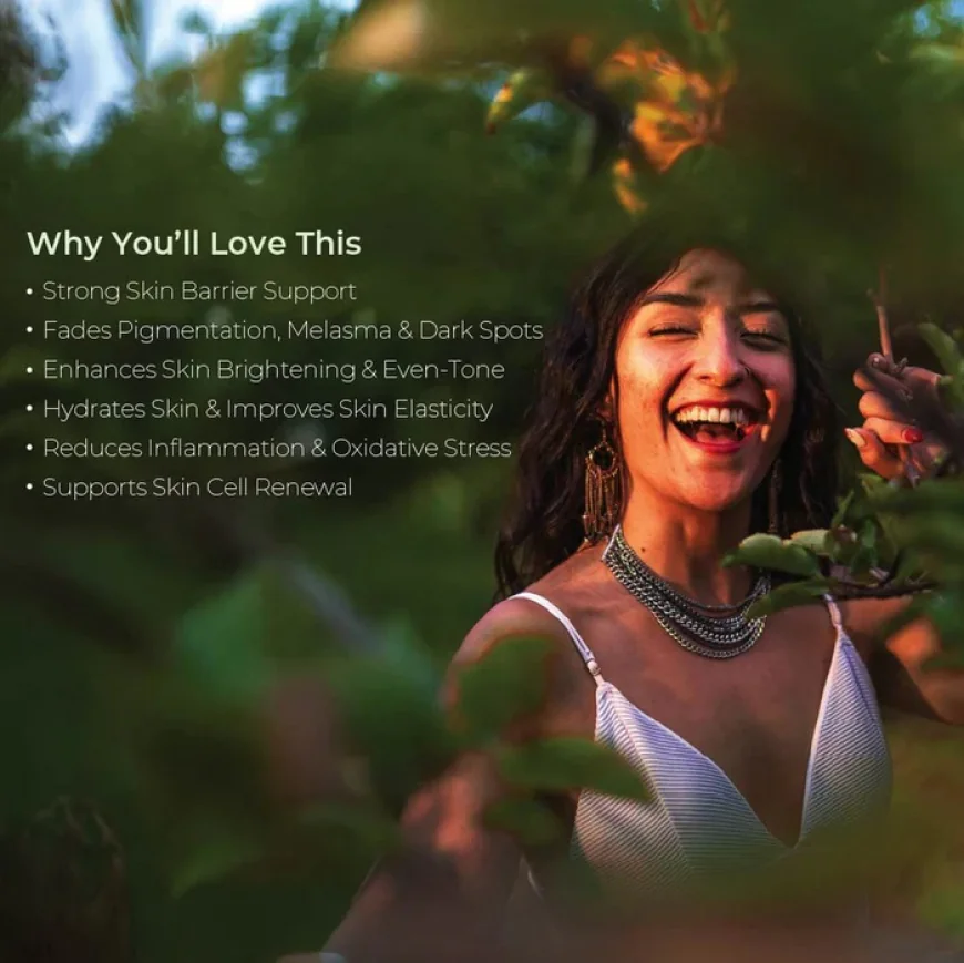 Tomato fruit powder and rosehip really brighten the skin with Vitagoli Natural Brightening Tablet