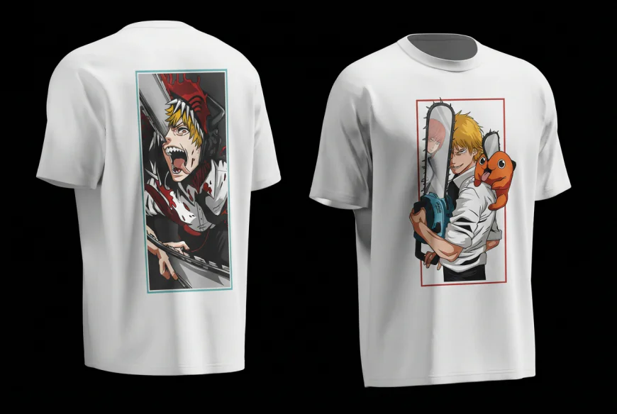 Denji Chainsaw Rev Anime Tshirt – Bold Streetwear Style in Modern Anime TShirts