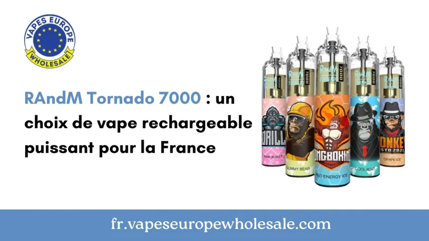 RAndM Tornado 7000 : un choix de vape rechargeable puissant pour la France